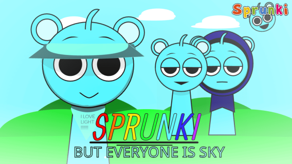 Sprunki But Everyone Is Sky